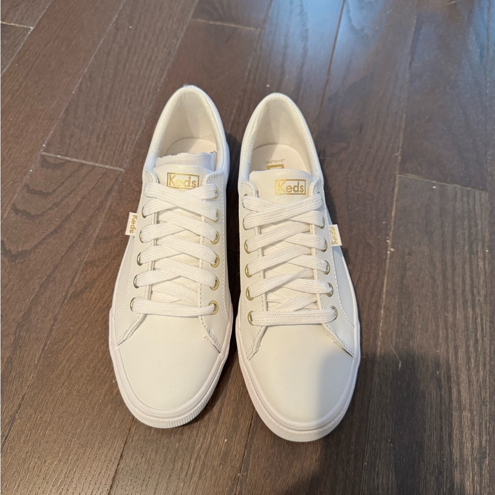 Keds Classic White Lace-Up Sneakers